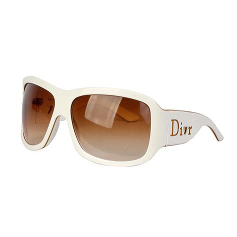 christian dior white sunglasses.